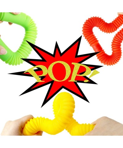 36 Pcs Pop Tube Sensory Fidget Toys Fidget Tubes for Stress and Anxiety Relief Stretch Pull Tube Fidget Toy for Classroom & P...