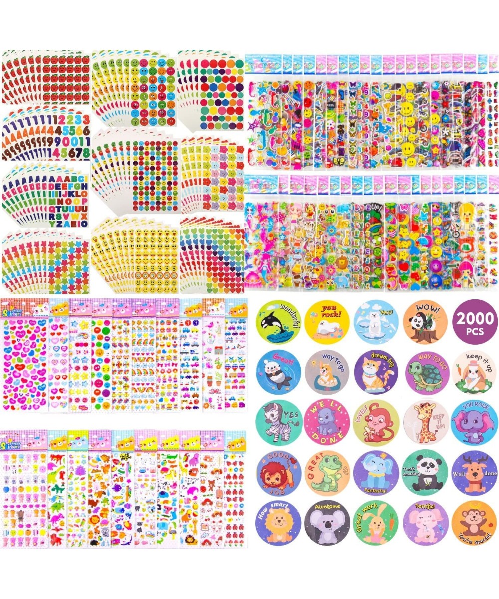 Lots of Stickers - 100 Teacher Stickers Sheets + 4 Rolls of Motivational Stickers + 40 Sheets of Stickers for Kids + 20 Puffy...