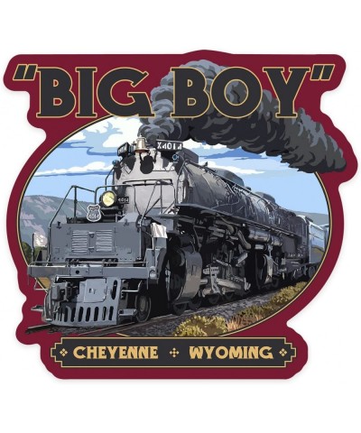 Cheyenne Wyoming Big Boy Steam Engine 4014 Contour Vinyl Die-Cut Sticker 3 to 6 inches (Waterproof Decal for Cars Water Bottl...