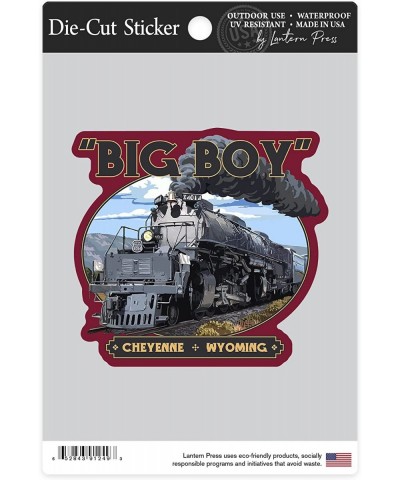 Cheyenne Wyoming Big Boy Steam Engine 4014 Contour Vinyl Die-Cut Sticker 3 to 6 inches (Waterproof Decal for Cars Water Bottl...