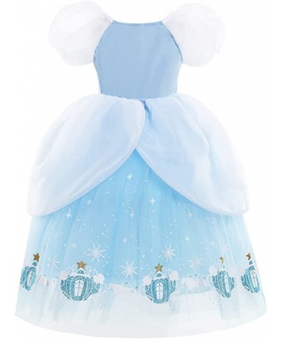 Girls Cinderella Dress Princess Birthday Puff Sleeve Fancy Christmas Party Gown Halloween Costume (w/Accessories) $31.88 Kids...