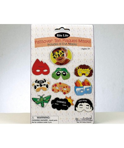 Passover 10 Plague Masks Decorations For Pesach Seder $20.79 Kids' Dress-Up Accessories