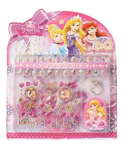 Princess Snow White Cinderella Ariel Belle Rapunzel & Friends Press on Nails - Fake Nails for Kids | Rhinestone Nail Stickers...