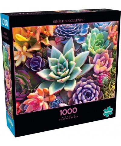 Simple Succulent - 1000 Piece Jigsaw Puzzle $17.62 Jigsaw Puzzles