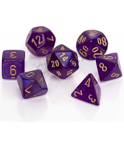 Polyhedral 7-Die Set - Borealis Royal Purple/Gold with Luminary 27587 (CHX27587) $17.45 Game Accessories