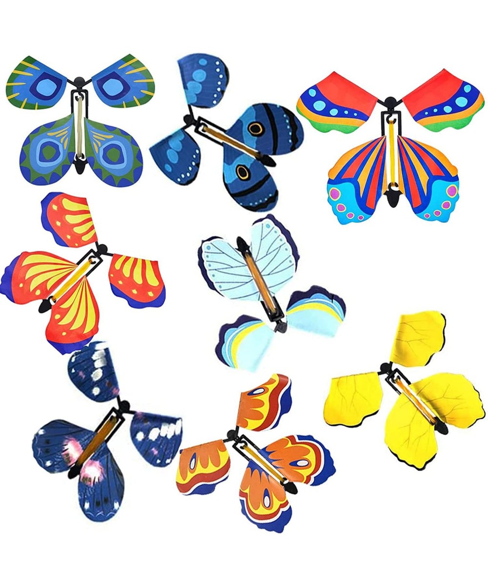 Magic Flying Butterflies 20 Pack Wind Up Fairy Flying Toy Surprise Cards Party Favor for Kids Classroom School Easter Stuffer...