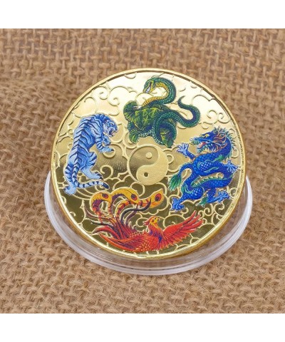 Ancient Mythical Creatures I Ching Tai Chi Lucky Coin Lottery Ticket Scratcher Tool Lucky Charms Challenge Coin $22.08 Novelt...