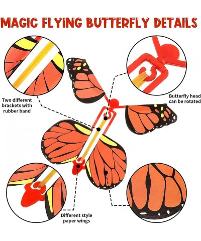 Magic Flying Butterflies 20 Pack Wind Up Fairy Flying Toy Surprise Cards Party Favor for Kids Classroom School Easter Stuffer...