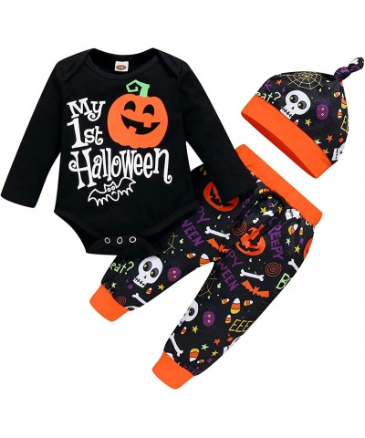 Baby Boy Halloween Costumes My First Halloween Outifts for Newborn Infant Toddler Boy Girl Clothes Romper $16.53 Kids' Costumes