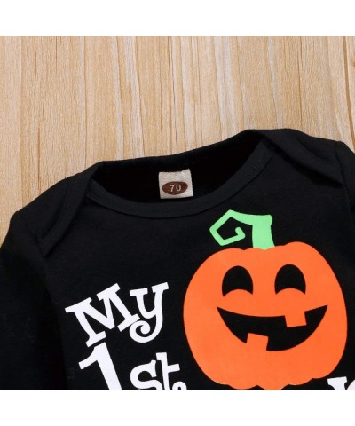 Baby Boy Halloween Costumes My First Halloween Outifts for Newborn Infant Toddler Boy Girl Clothes Romper $16.53 Kids' Costumes