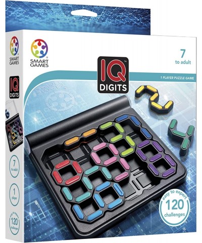 IQ Digits Math Deduction Travel Game for Ages 7 - Adult with 120 Challenges $25.88 Travel Games