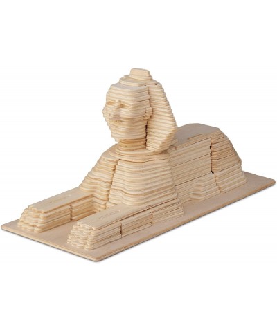 3D Puzzle Sphinx Wood Craft Construction Model Kit Unique Fun and Educational DIY Wooden Toy Assemble Model Unfinished Crafti...