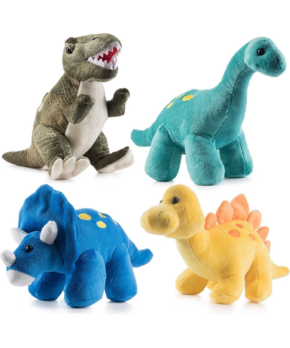 Plush Dinosaur Stuffed Animal 4 Pack of 10'' Cute Dinosaur Plush Toys for Boys and Girls Ages 3+ Soft Dino Plush Stuffed Anim...