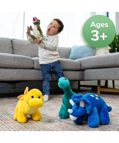 Plush Dinosaur Stuffed Animal 4 Pack of 10'' Cute Dinosaur Plush Toys for Boys and Girls Ages 3+ Soft Dino Plush Stuffed Anim...