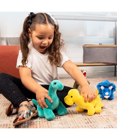 Plush Dinosaur Stuffed Animal 4 Pack of 10'' Cute Dinosaur Plush Toys for Boys and Girls Ages 3+ Soft Dino Plush Stuffed Anim...