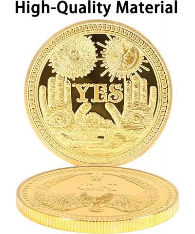 Yes No Challenge Coin Decision Maker Coin&Collector's Medallion Souvenir-Perfect Divination Flip Coin Gift Party Game(Gold) $...