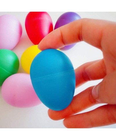 40 Pieces Egg Shakers Easter Eggs Colorful Maracas Eggs Musical Eggs Plastic Eggs for Kids Toddler Gifts DIY Painting Musical...