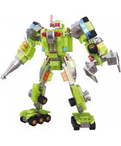 KOOKABLOX 8-in-1 Robot Building Block Kit Green | 8 Mini Toys Transform Into 1 Large Robot Toy | Transforming Buildable Set f...