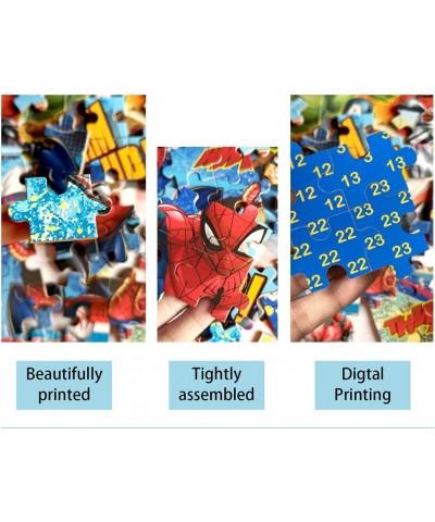 Disney Marvel Spiderman Puzzles for Kids Ages 4-8 Super Hero Puzzles 60 Pieces Learning Educational Puzzles for Children Girl...