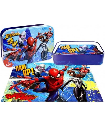 Disney Marvel Spiderman Puzzles for Kids Ages 4-8 Super Hero Puzzles 60 Pieces Learning Educational Puzzles for Children Girl...