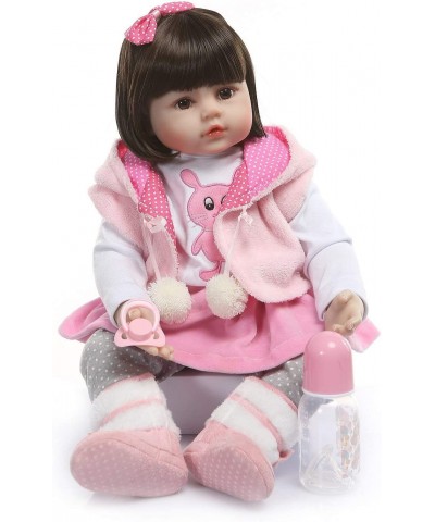 Reborn Baby Dolls Clothes Girl 18 Inches Doll Accessories Outfit for Reborn Doll 17 to19 Inch Newborn Pink Skirt 4 Pices Set ...