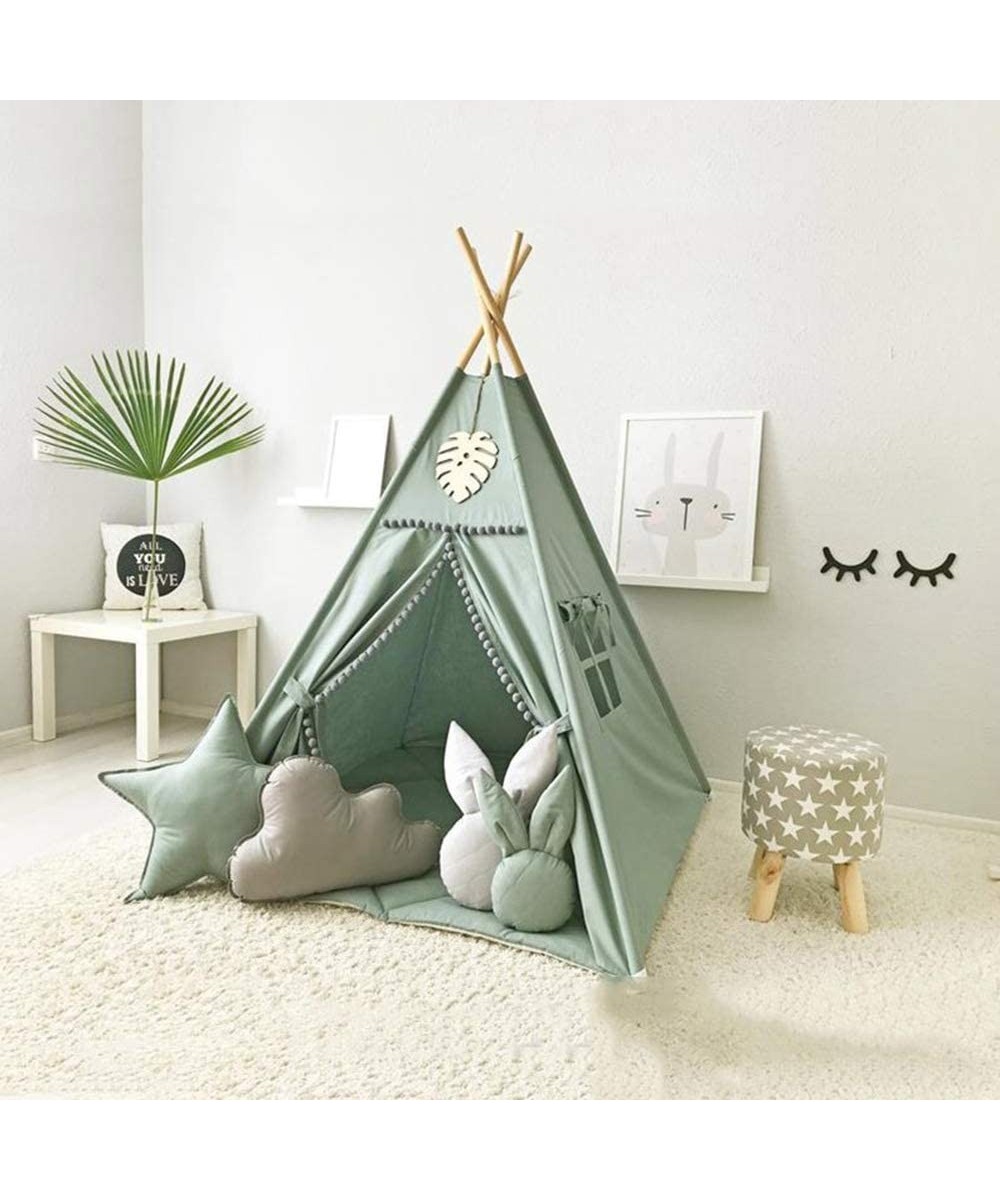 Teepee Tent for Kids Cotton Canvas Teepee Tent Foldable w/ Hairball & Window Kids Play Tent for Outdoor & Indoor $85.27 Kids'...