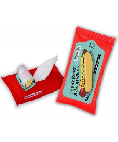 I Can't Resist A Juicy Wiener Wet Wipes - Funny Hot Dog Moist Wipes for Friends Novelty Made in The USA Travel Size $20.39 Ga...