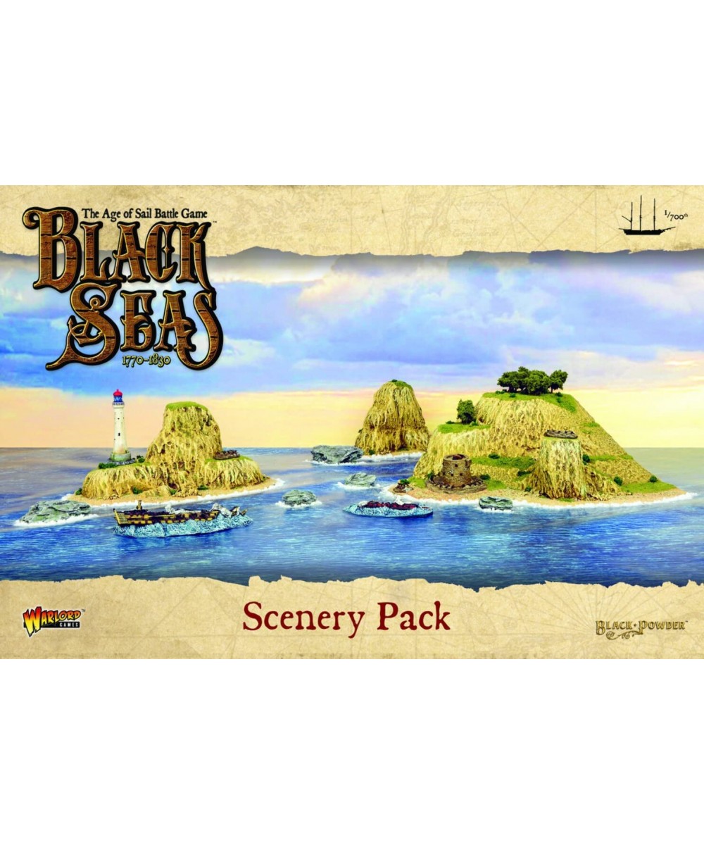 Black Seas The Age of Sail Scenery Pack for Black Seas Table Top Ship Combat Battle War Game 792410008 $59.57 Board Games