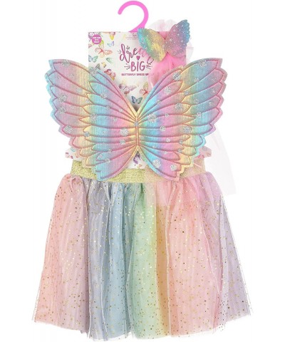 Girls Dress Up Rainbow Princess Butterfly Costume Skirt Wings and Wand Set Children Ages 3-10 One Size Fits All $23.44 Kids' ...