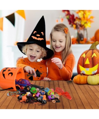 Halloween Party Favors For Kids 108 PCS Halloween Novelty Toys Great Goodie Bag Fillers Halloween Themed Light Up Rings and G...