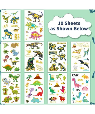 110pcs Dinosaur Party Supplies Dinosaur Temporary Tattoos for Kids. Dinosaur Birthday Party Supplies (Metallic Glitter Tattoo...