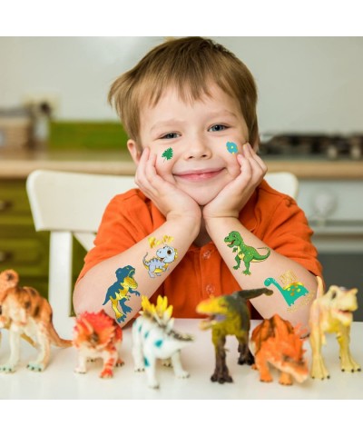 110pcs Dinosaur Party Supplies Dinosaur Temporary Tattoos for Kids. Dinosaur Birthday Party Supplies (Metallic Glitter Tattoo...