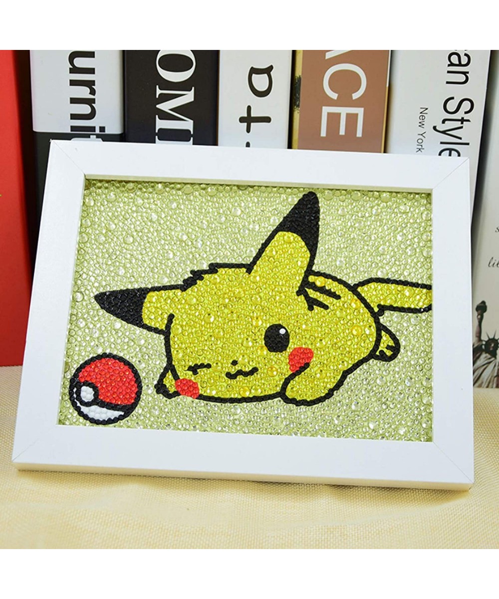 DIY 5D Diamond Painting Kits for Kids /Diamond Art for Kids with Wooden Frame (Suitable for Children/Beginners) (Pikaqiu2) $3...