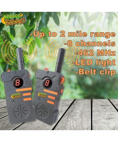 Walkie Talkies for Kids with Up to Two Mile Range and Built in Flashlight 462 mhz Set to Two Belt Clips for Boys and Girls Ag...