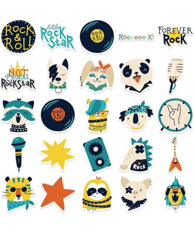 Animal Rock Cool Stickers 52 pcs - Music Stickers for Kids Rock Zone Star Inspirational Waterproof Vinyl Stickers for Laptop ...