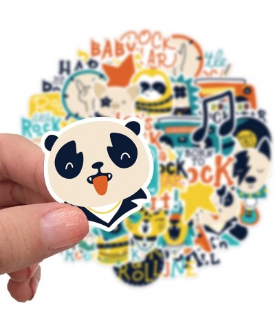 Animal Rock Cool Stickers 52 pcs - Music Stickers for Kids Rock Zone Star Inspirational Waterproof Vinyl Stickers for Laptop ...