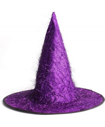 Halloween Costumes Purple Modern Witch Hat for Women Girls $17.40 Kids' Party Hats