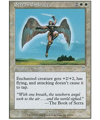 Magic: the Gathering - Serra's Embrace - Seventh Edition $11.41 Card Games