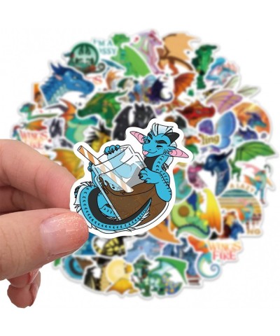 Wings of Fire Stickers| 50 Pcs Wings of Fire Gifts Merch Cute Cartoon Vinyl Waterproof Sticker for Water Bottle Laptop Skateb...