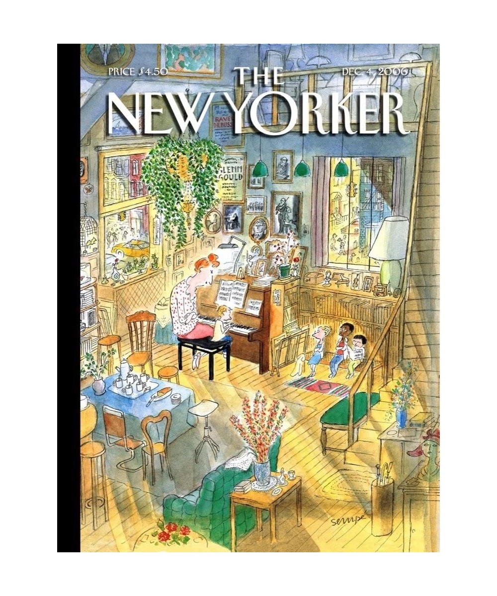 New Yorker The Piano Lesson - 1000 Piece Jigsaw Puzzle $41.71 Jigsaw Puzzles