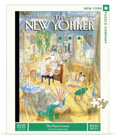 New Yorker The Piano Lesson - 1000 Piece Jigsaw Puzzle $41.71 Jigsaw Puzzles