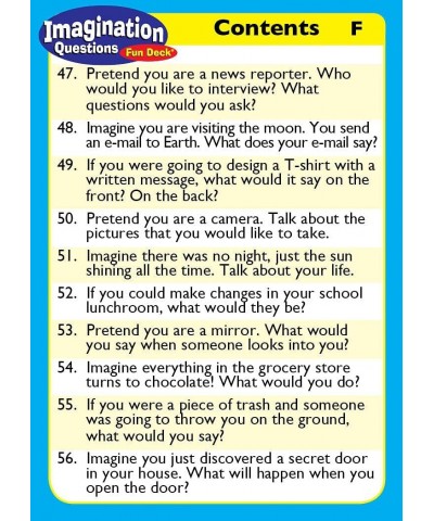 | Imagination Questions Fun Deck Flash Cards | Educational Learning Resource for Children $30.76 Electronic Learning & Educat...