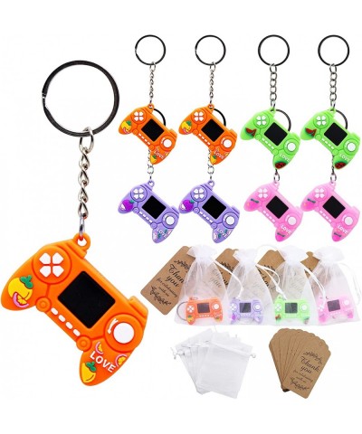 24 Sets Video Game Great Party Favors for Game Handle Key Chains Goodie Bags with Thank You Kraft Tags for Video Game Theme P...