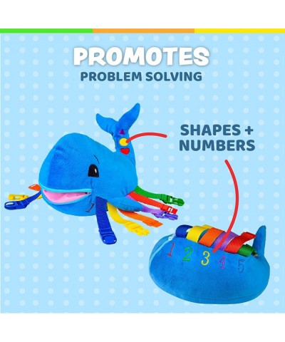 Blu Whale - Develop Motor Skills and Problem Solving - Counting and Color Recognition - Easy Travel Toy - Learning Material P...