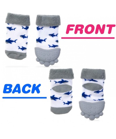 Soothing Teether Sock Grey Shark 5 $16.39 Baby Teether Toys