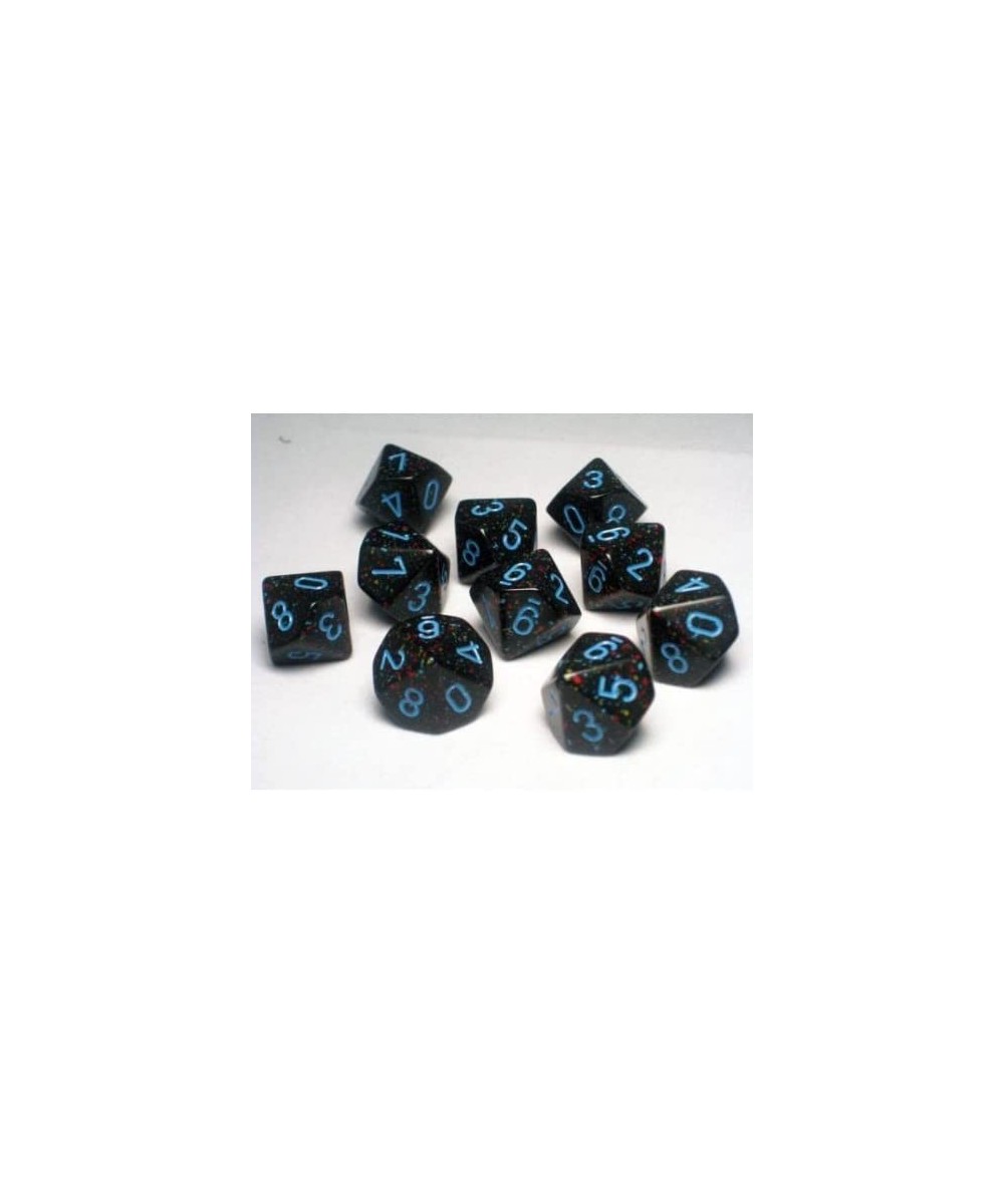 Dice Sets: Blue Stars Speckled - Ten Sided Die d10 Set (10) $18.55 Game Accessories