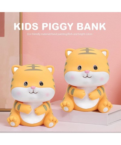 Coin Bank Hand Painting Girls Cute Piggy Bank Indestructible Adorable Tiger Unbreakable Baby Saving Money Bank Saving Jar Dec...