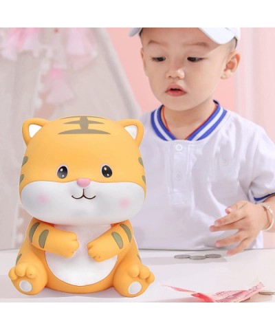 Coin Bank Hand Painting Girls Cute Piggy Bank Indestructible Adorable Tiger Unbreakable Baby Saving Money Bank Saving Jar Dec...