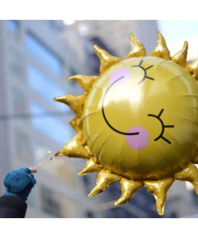 Sun Flower Foil Balloons Smiley Sunshine Sun Aluminum Balloon Birthday Wedding Decoration 26 Inch 5 Pcs $17.09 Kids' Party De...