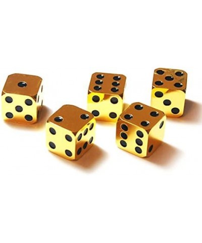 5Pcs D6 16mm Metal Alloy Custom & Unique Six-Sided Dice - 3 Types Highly Polished Premium Edition $46.75 Game Accessories